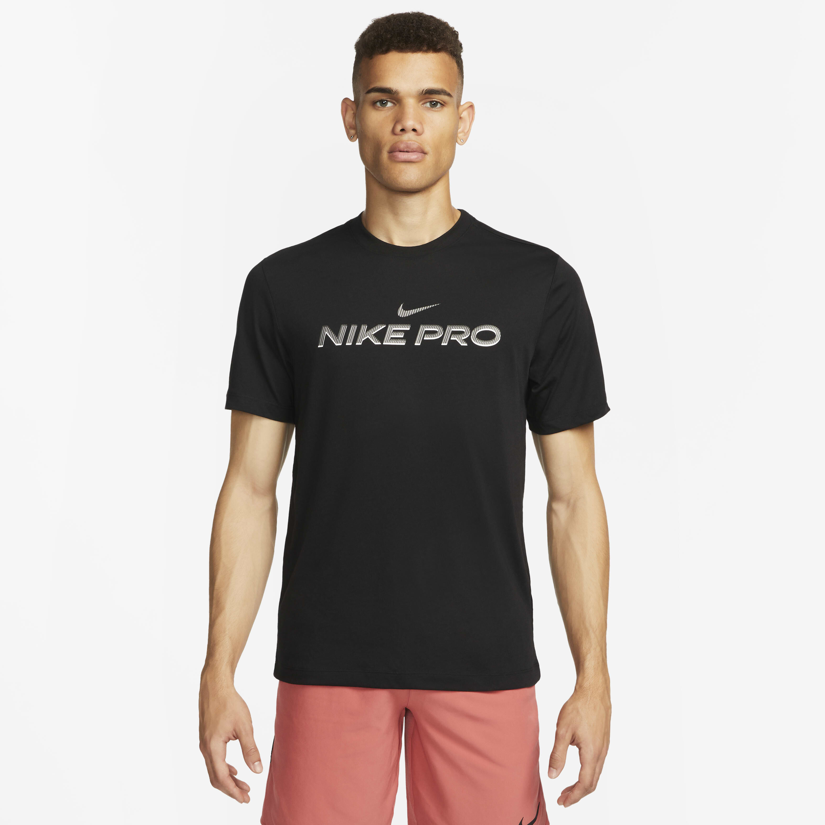 Buy Nike Dri-FIT Men's Fitness T-Shirt - Black | Nike UAE