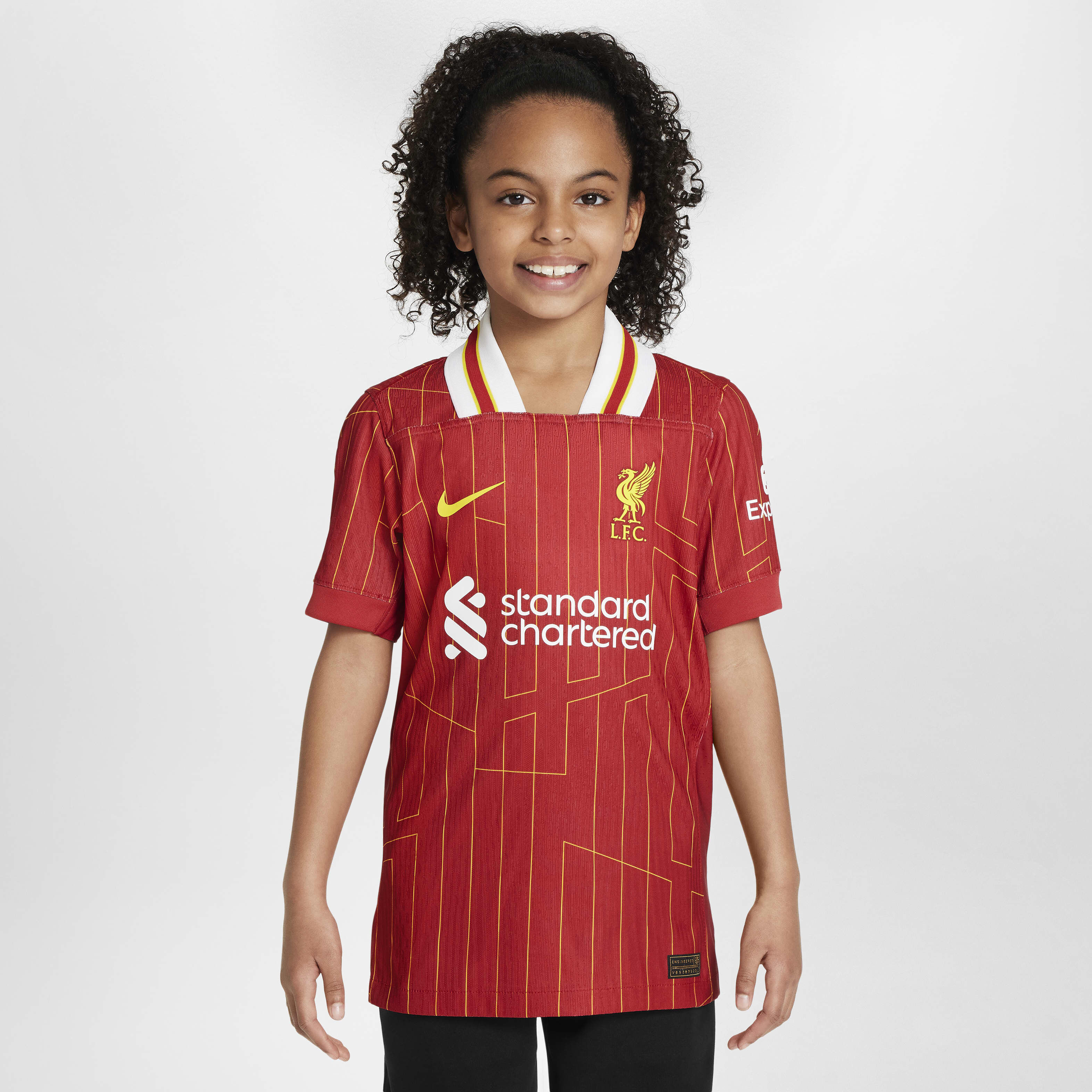 Buy Liverpool F.C. 2024/25 Match Home Older Kids' Nike Dri-FIT ADV Football  Shirt - Gym Red/White/Chrome Yellow | Nike UAE Official