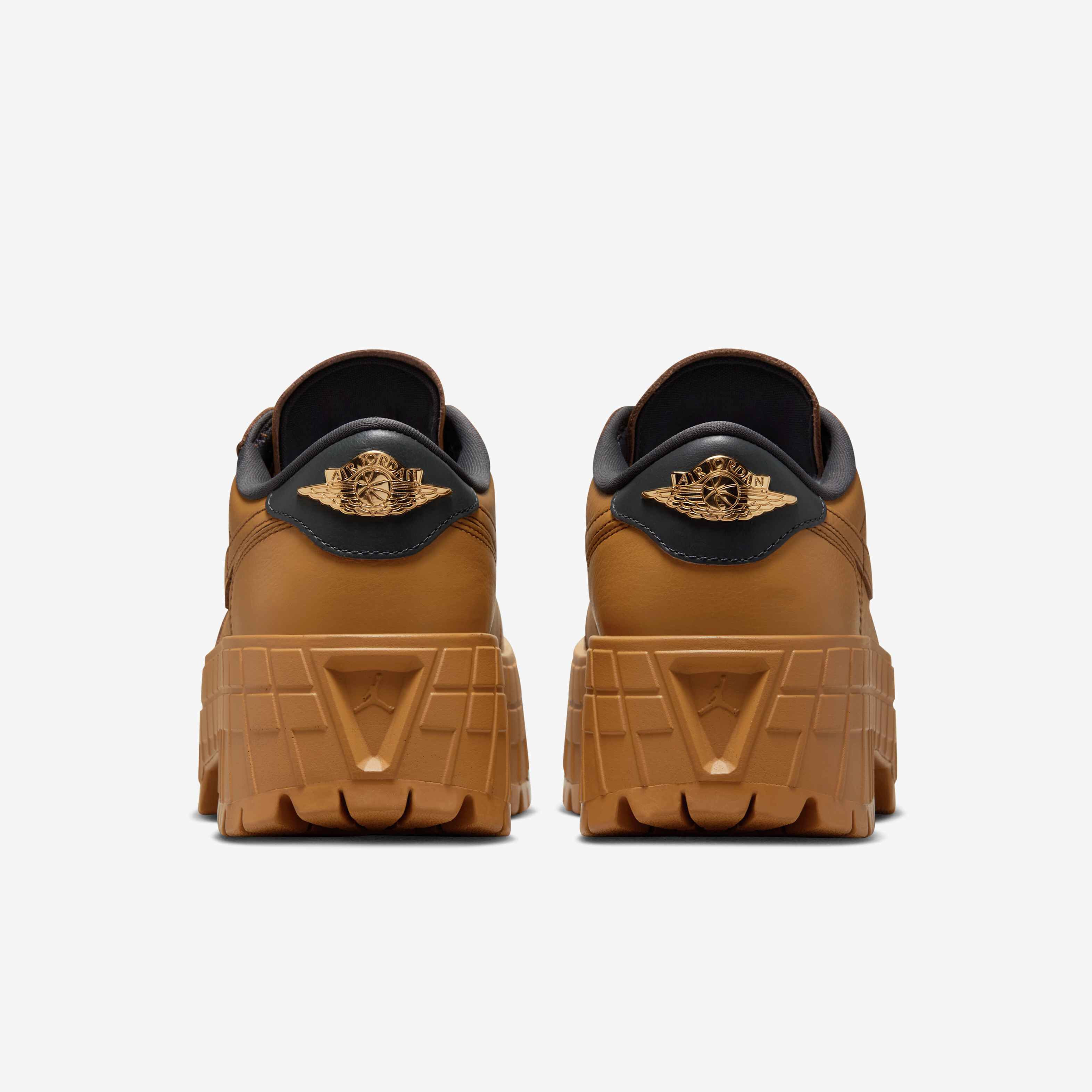 Buy Air Jordan 1 Brooklyn Low Women's Shoes - Wheat/Team Red