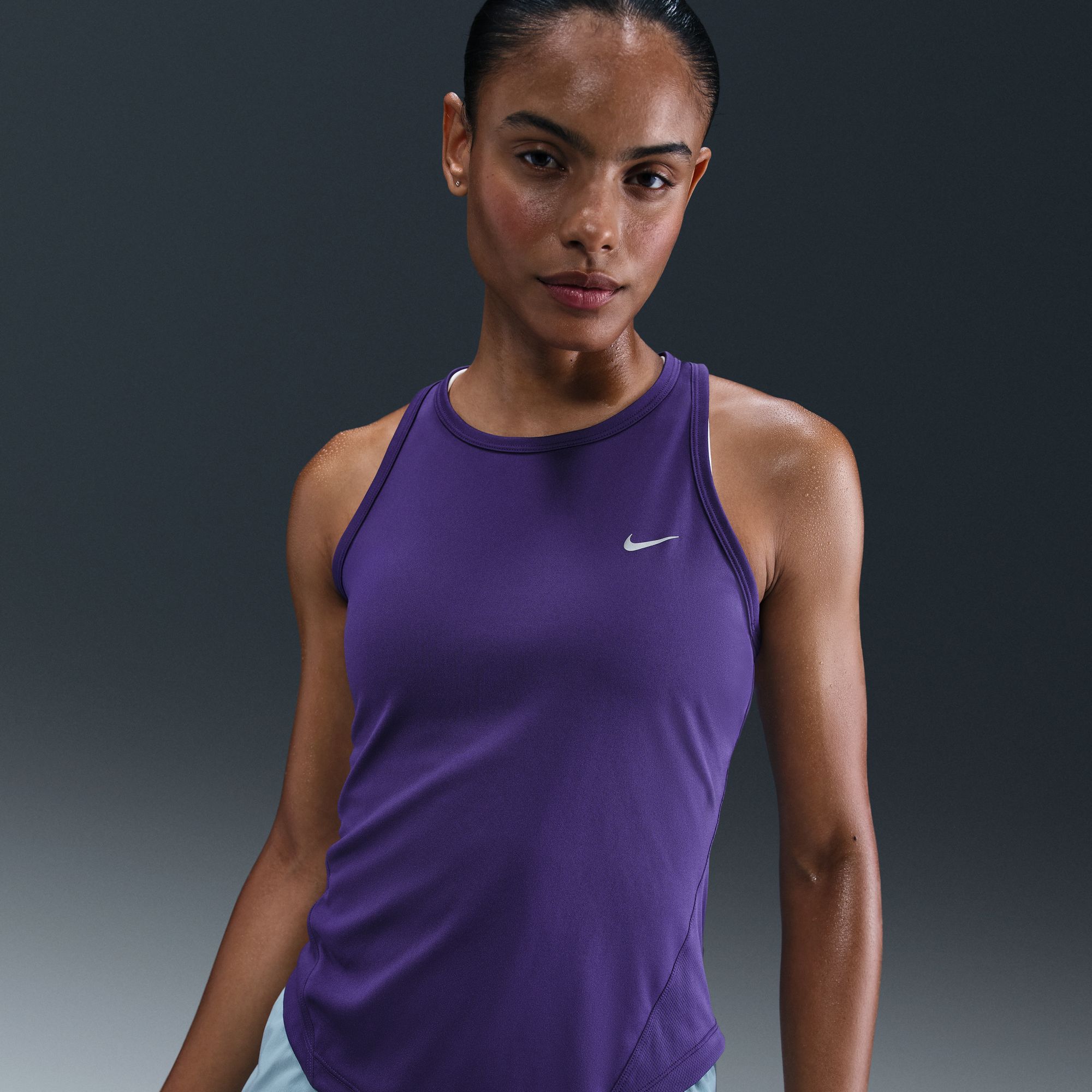 Buy Nike Tempo Women #39 s Dri FIT Running Tank Top Court Purple Nike