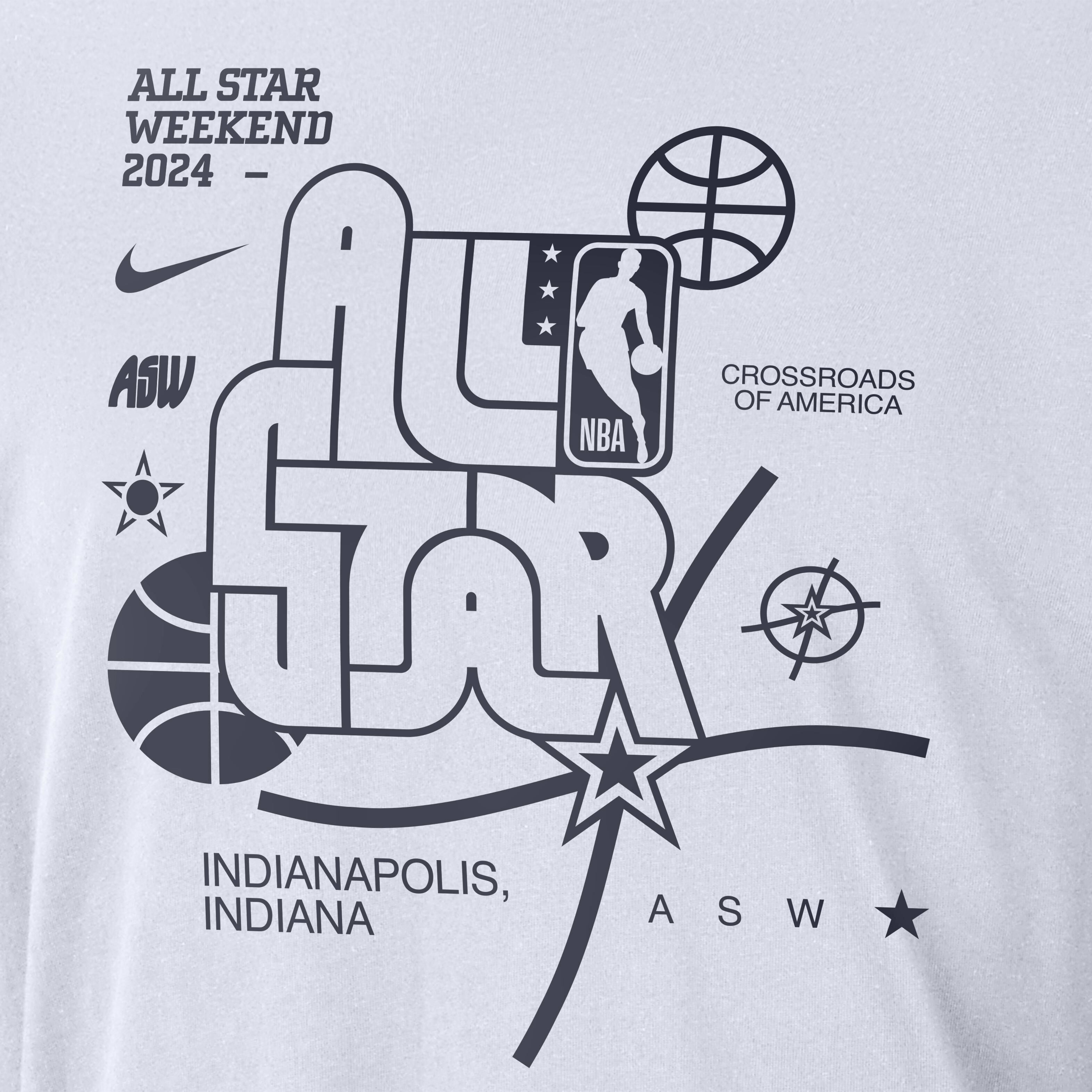 Buy 2024 NBA All Star Weekend Men s Nike NBA Max90 Long Sleeve T Shirt White Nike UAE Official
