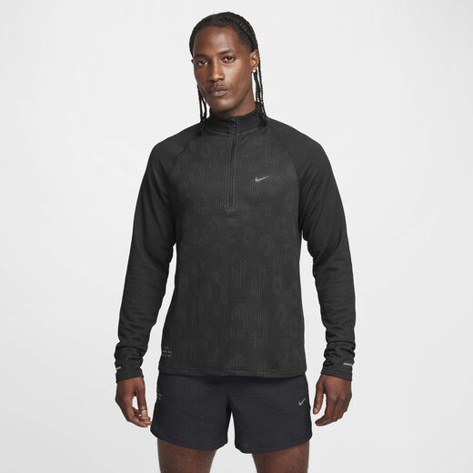 Compression & Baselayer-Nike, Nike Pinnacle Running Division, Men's Water-Repellent 1/2-Zip Running Top