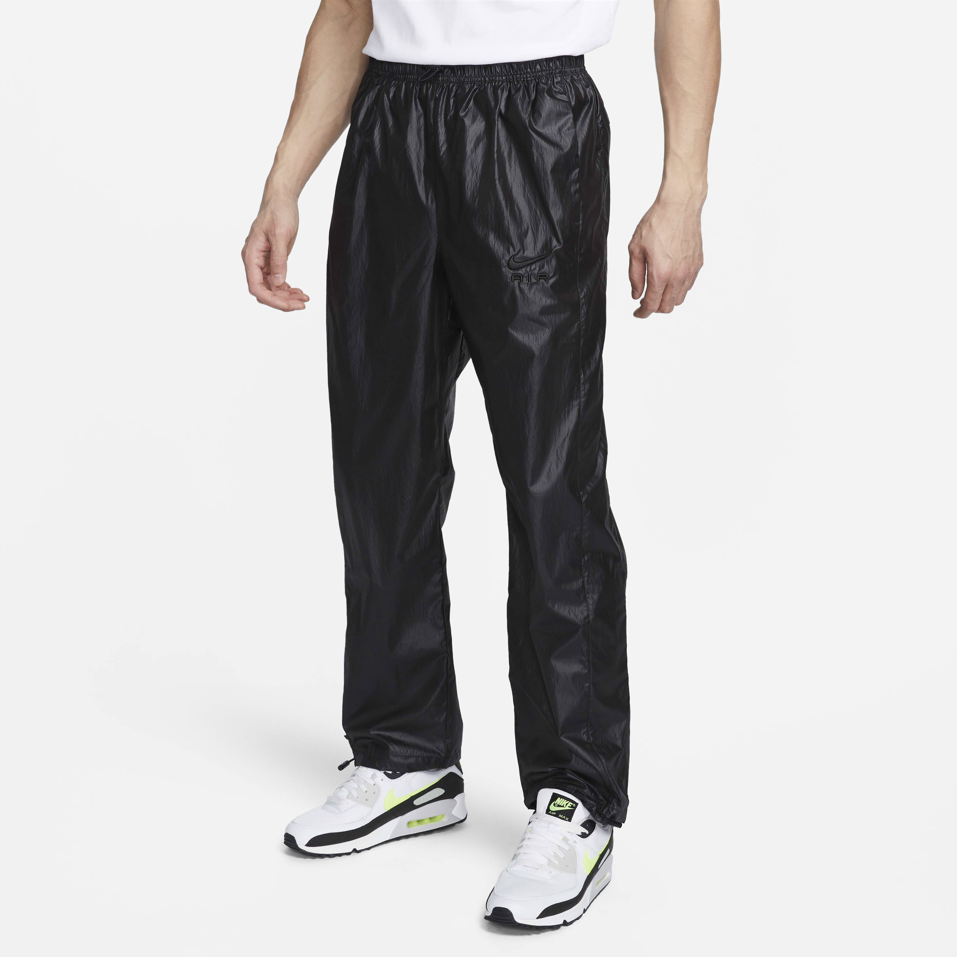 Buy Nike Air Men s Woven Trousers Black Black Nike UAE Official