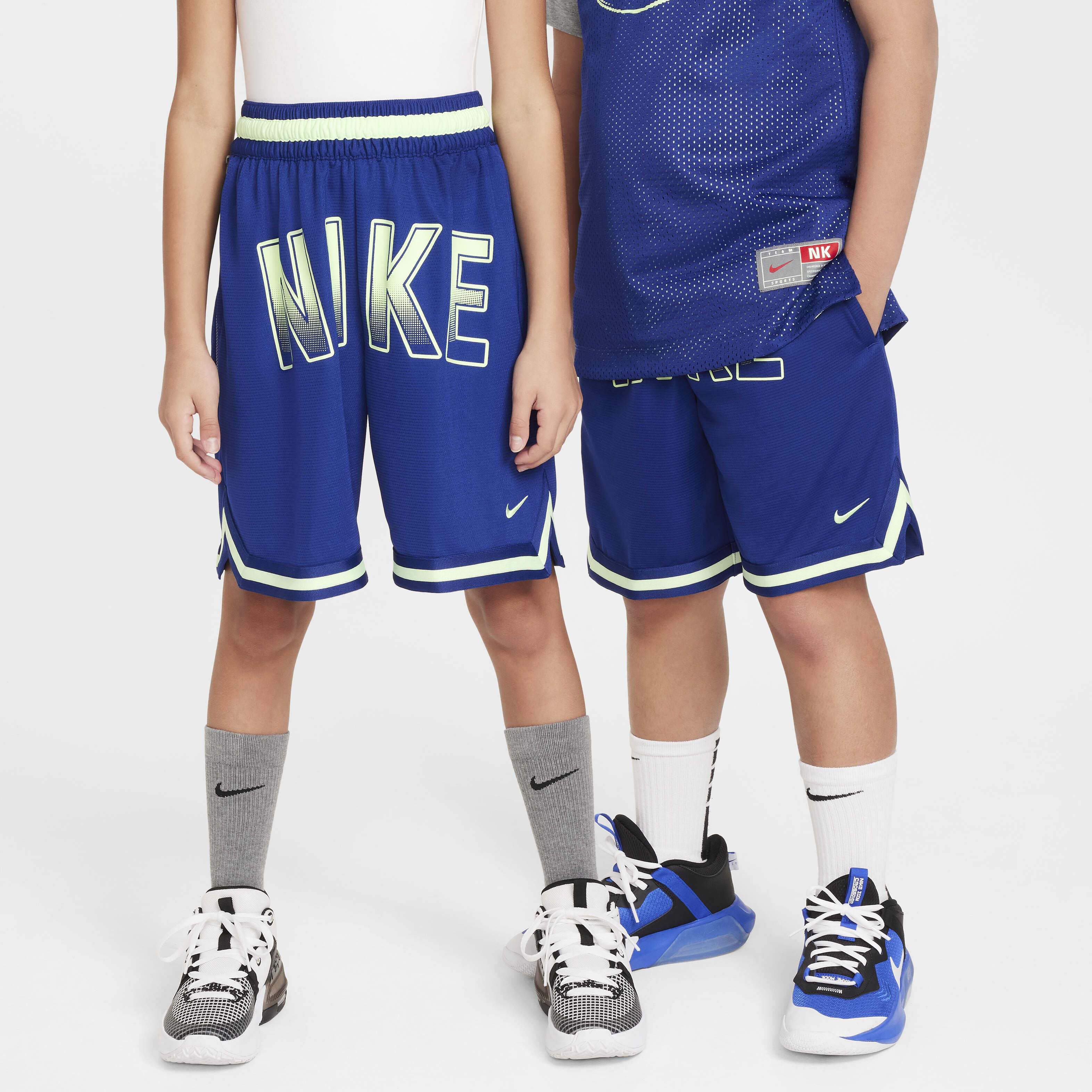 Navy blue basketball shorts youth sales