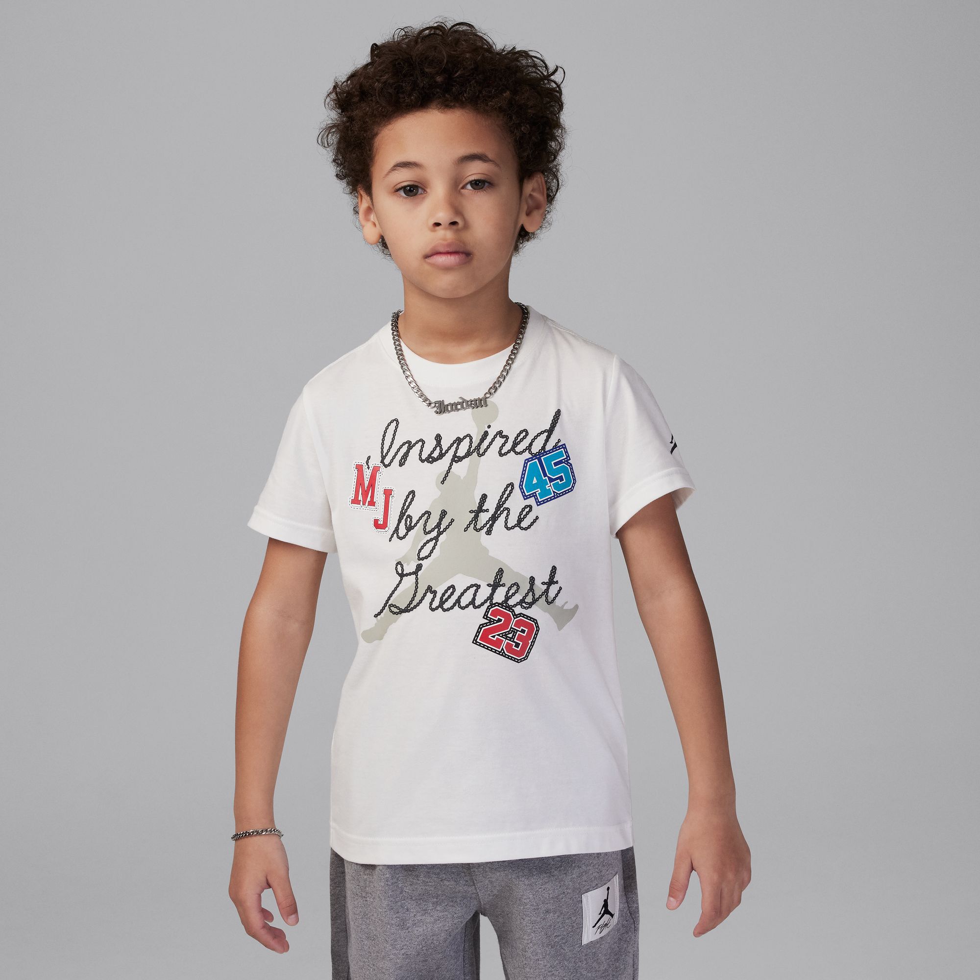 Buy Jordan Little Kids' Graphic T-Shirt - Sail @ Nike UAE