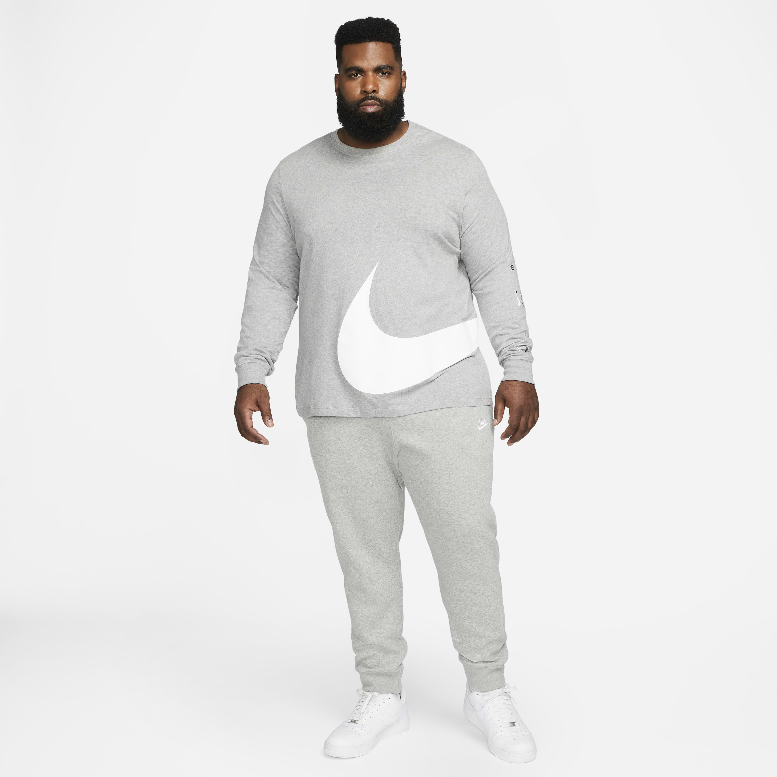 Nike tall club cuffed jogger in grey deals