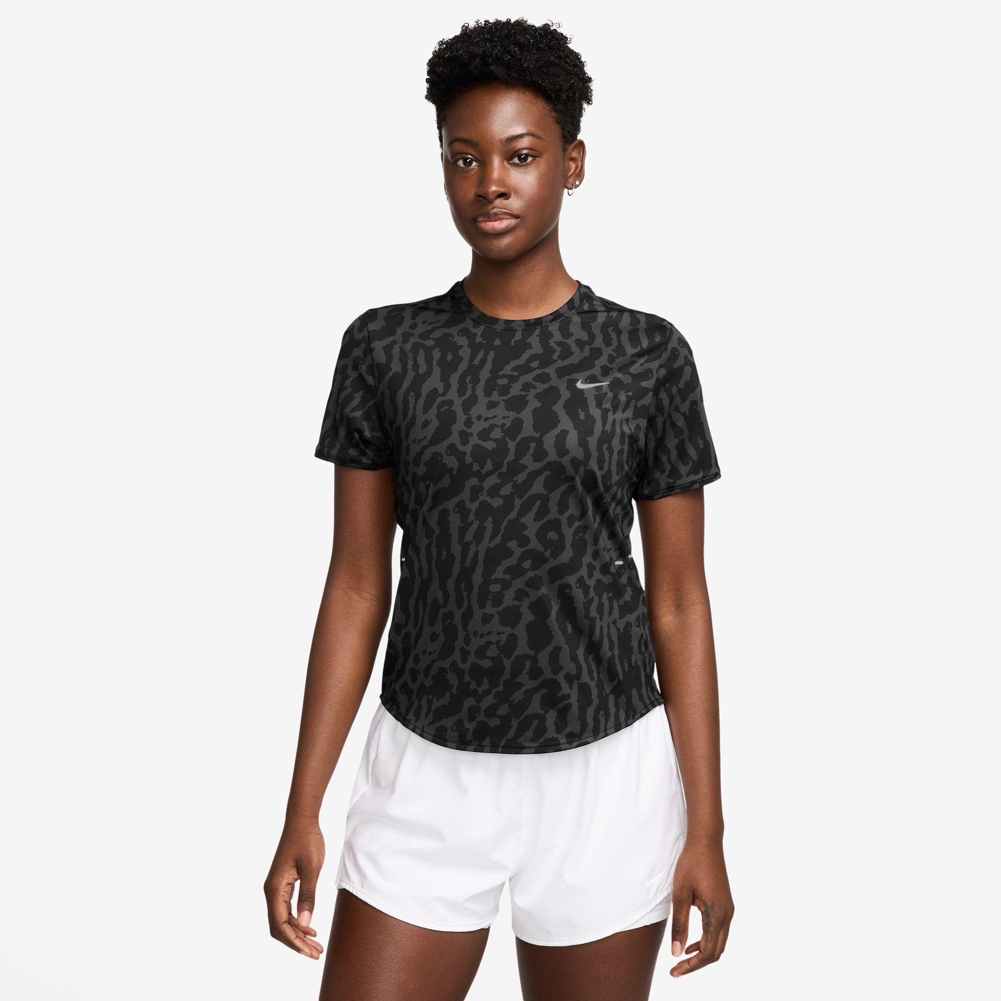 ★★Nike★★ Swift Dry Fit Short Sleeve Running Top W Black Nike Swift Dri-FIT Short Sleeve Running Top (Women's