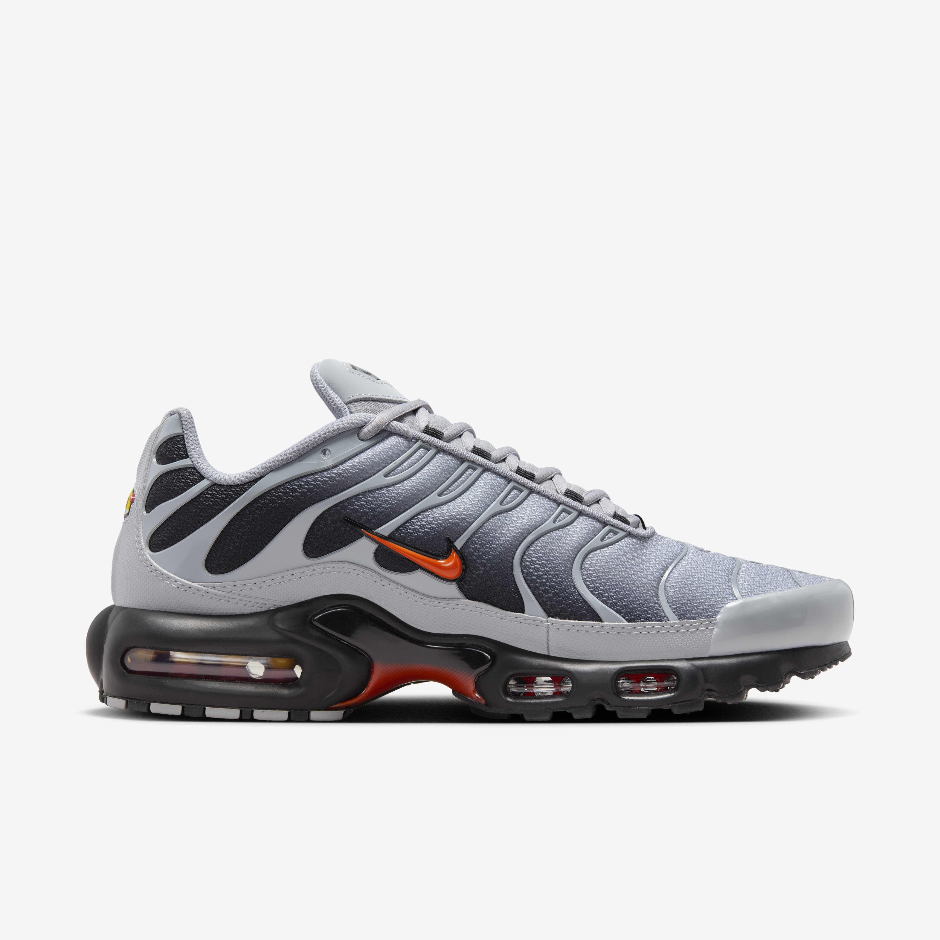 Buy Nike Air Max Plus Men s Shoes Wolf Grey Black White Picante Red Nike UAE Official
