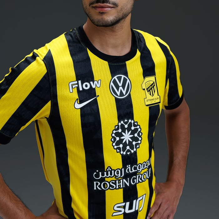 Al-Ittihad F.C. 2025/26 Match Home Jersey image number 1 Al-Ittihad F.C. 2025/26 Match Home Jersey image number 1