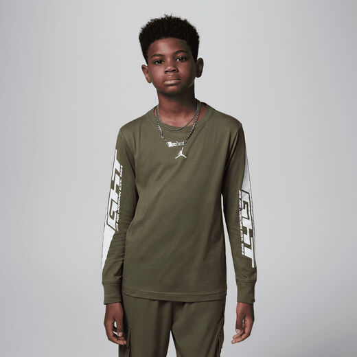 Jordan Green-JRDN, Jordan, Big Kids' MVP Flight Long Sleeve T-Shirt
