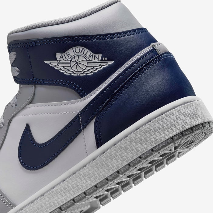 Buy Air Jordan Mid Men's Shoes White/Wolf Grey/Midnight Navy