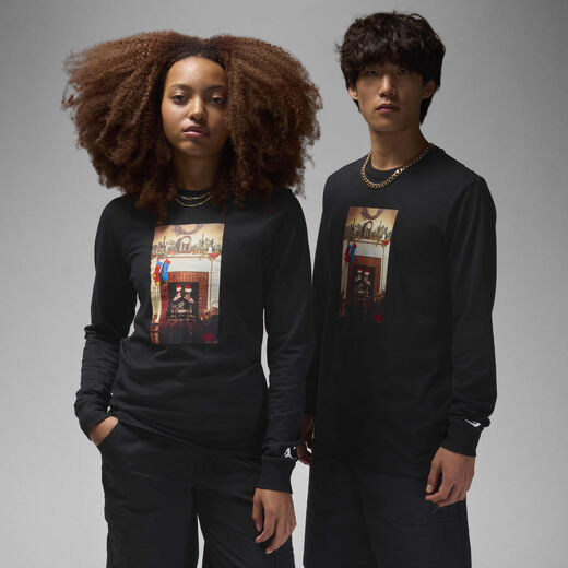 Men's Long Sleeves Shirts-Jordan, Jordan Jumpman Chimney, Men's Long-Sleeve T-Shirt