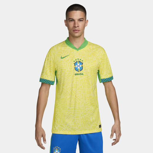 Kits & Jerseys-Nike, Brazil 2024 Stadium Home, Men's Nike Dri-FIT Football Replica Shirt