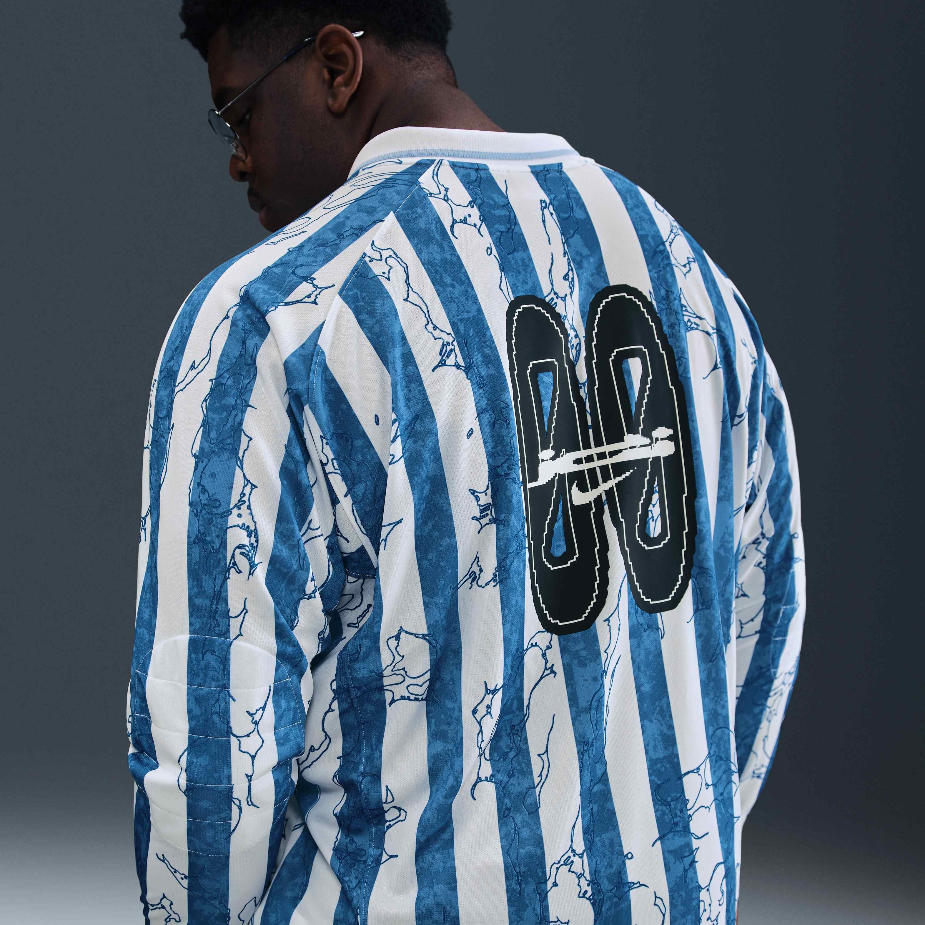 韓国 ファッション通販 Air Nike Buy Men's Blue/Light Psychic - Jersey Long-Sleeved ウェア