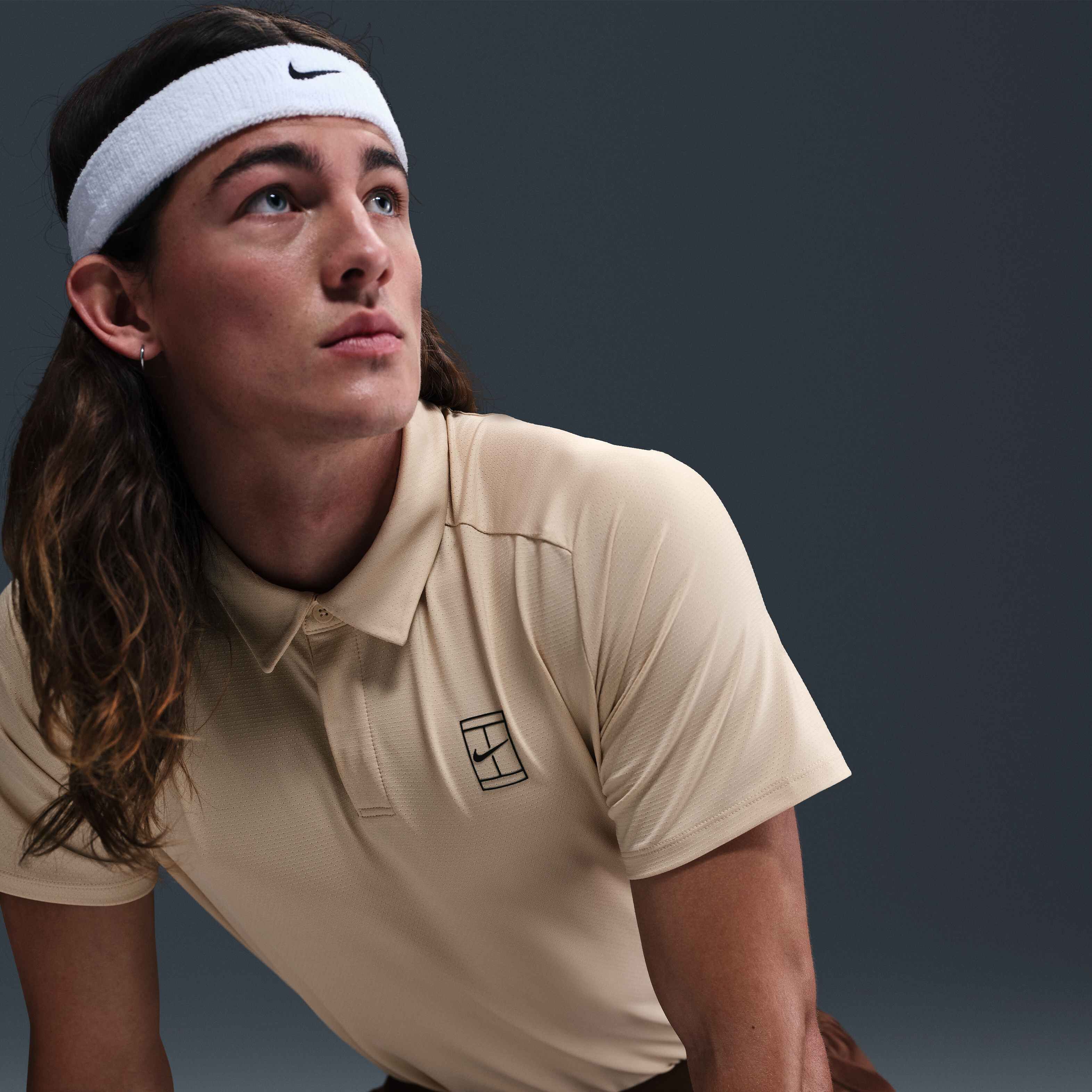 Buy NikeCourt Advantage Men's NikeCourt Polo - Sand Drift
