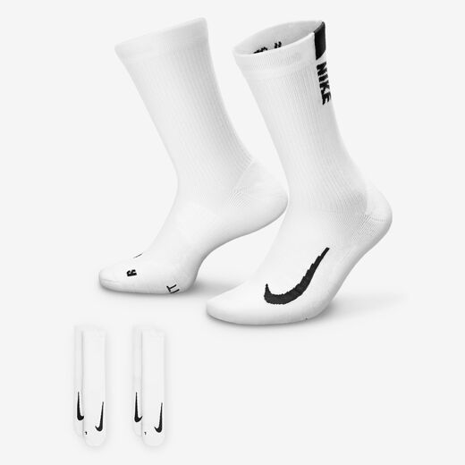 Socks-Nike, Nike Multiplier, Crew Socks (2 Pairs)