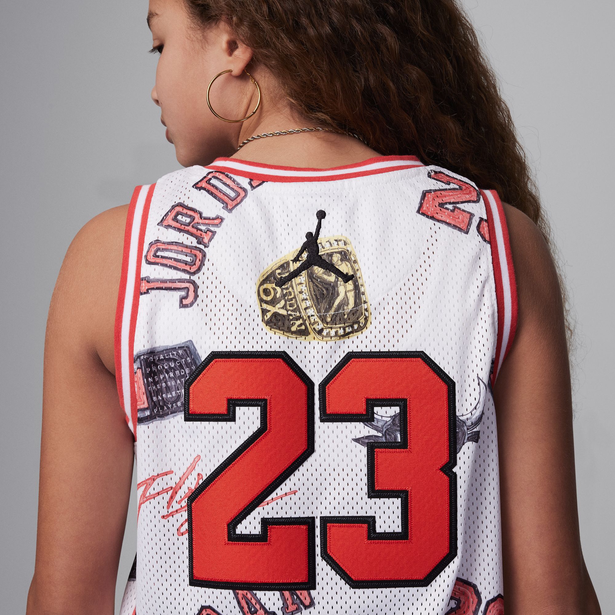 Buy Jordan 23 Striped Jersey Big Kids Top Nike UAE Official