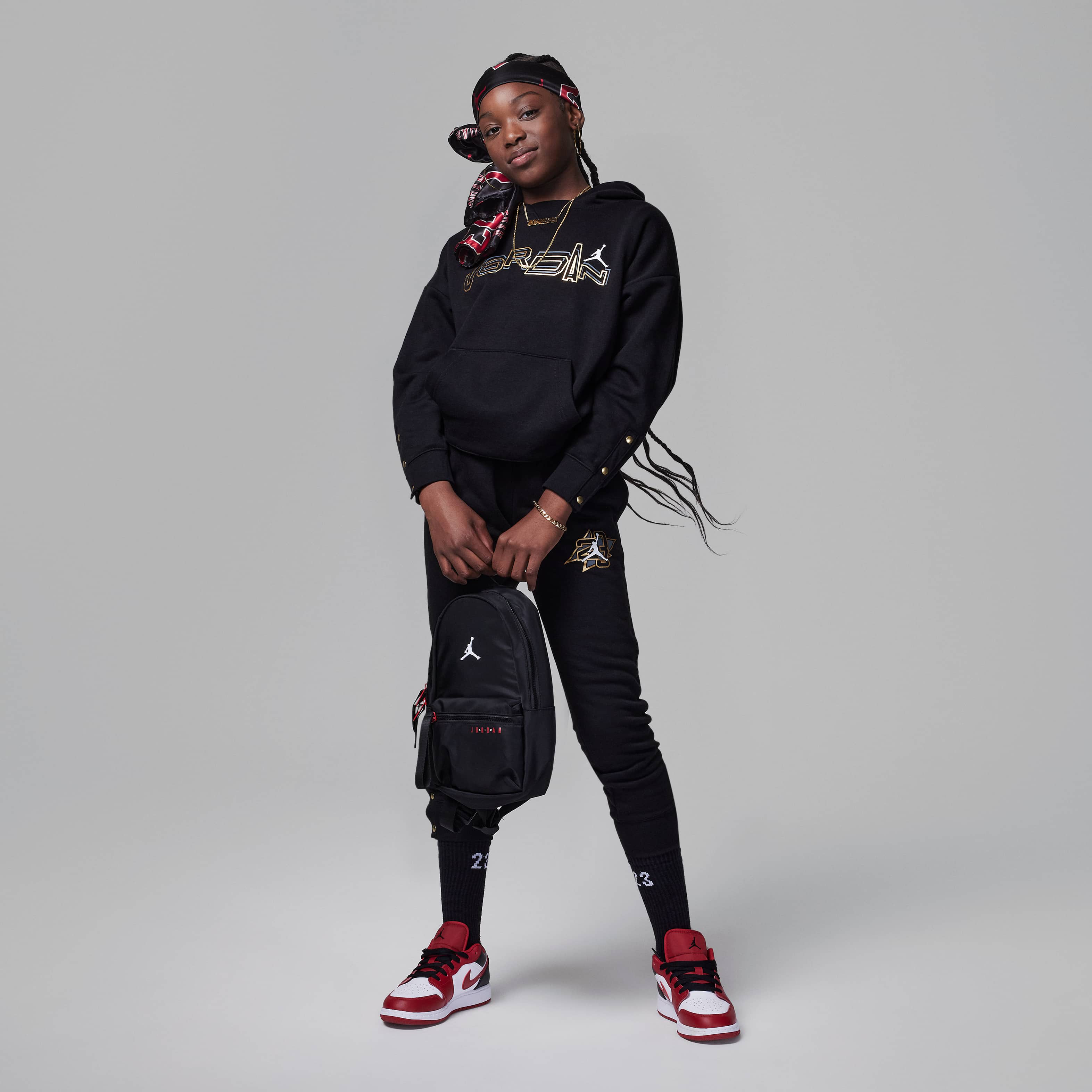 Jordan Take Flight Press-Stud Cuff Pullover image number 4