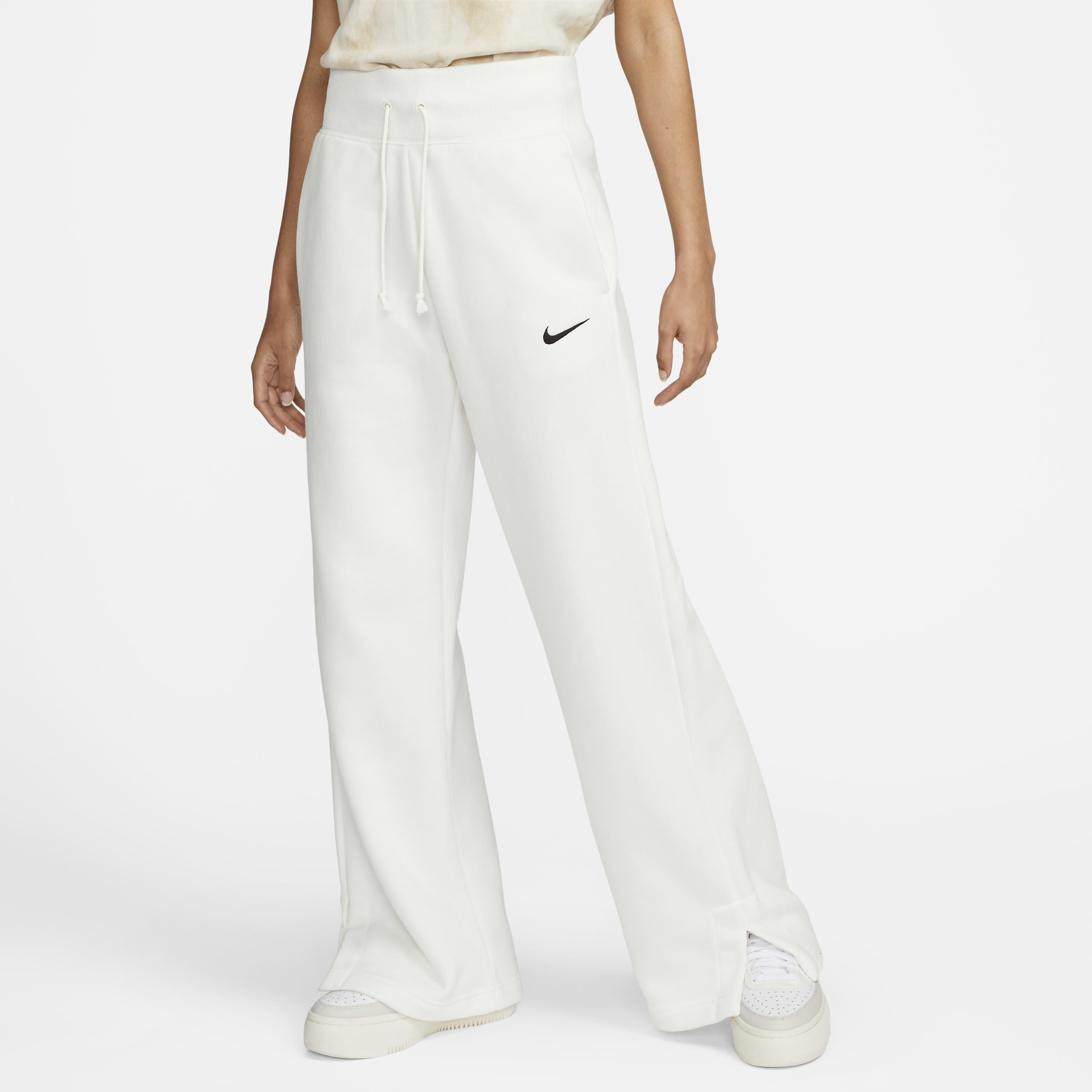 Buy Nike Sportswear Phoenix Fleece Women s High Waisted Wide Leg Tracksuit Bottoms Nike UAE Official