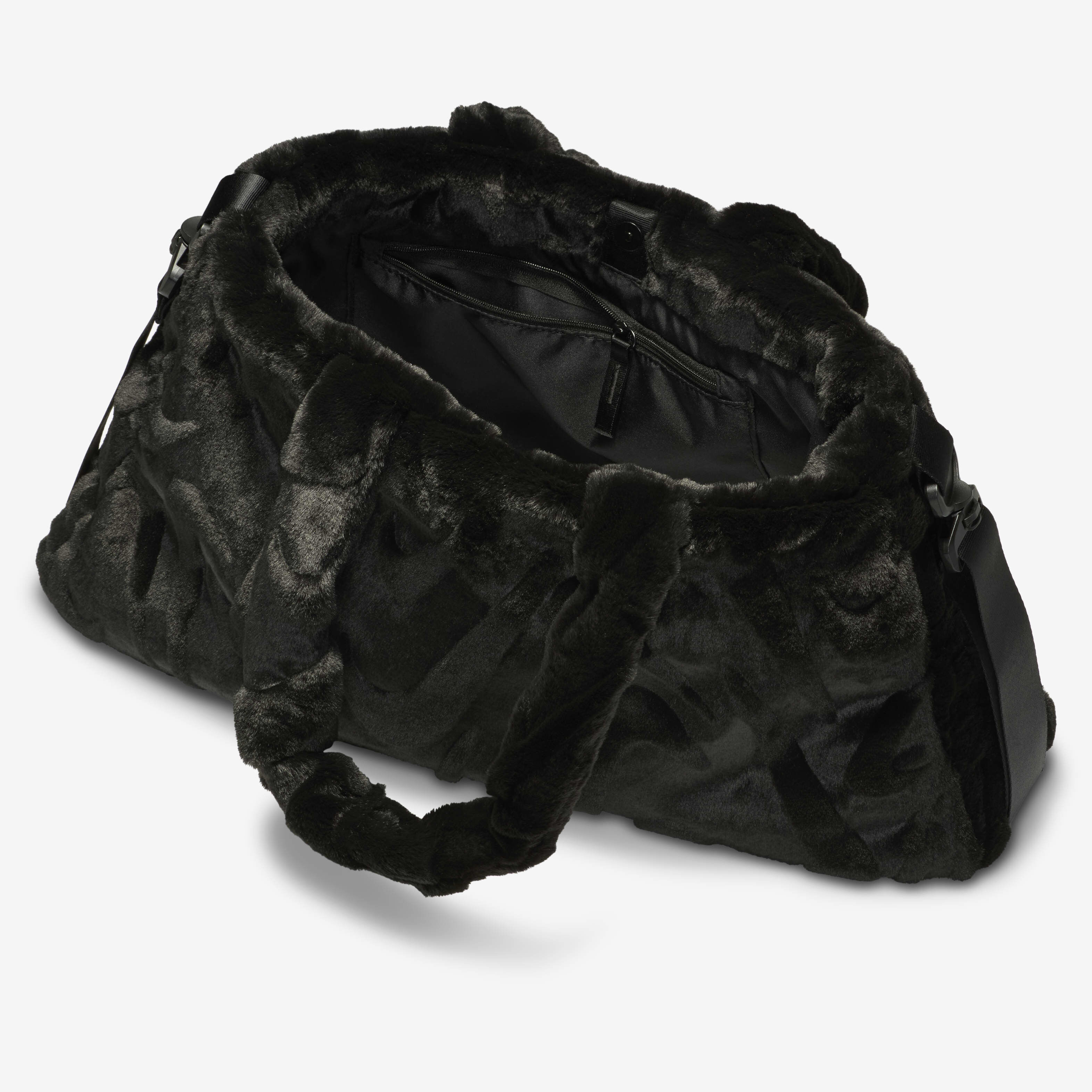 Buy Nike Sportswear Faux Fur Tote (10L) - Black/Black Buy Nike Sportswear Faux Fur Tote (10L) - Black/Black