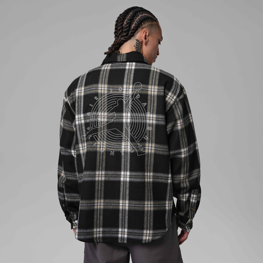 Men's Long Sleeves Shirts-JRDN, Jordan Flight, Men's Flannel Shirt
