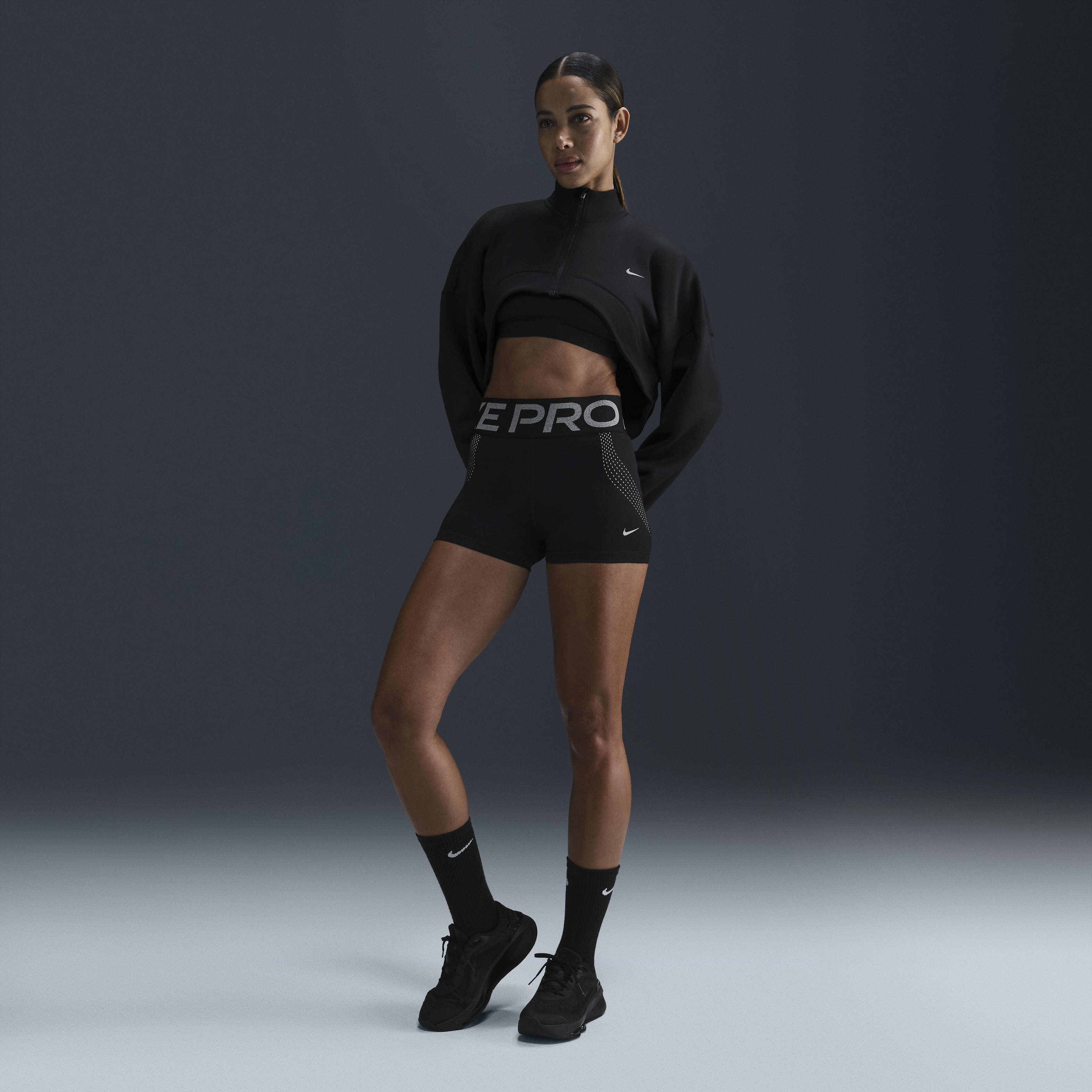 Blue nike biker shorts on sale