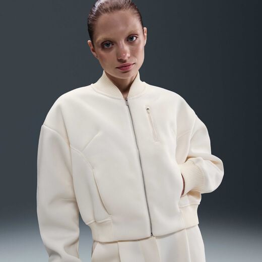 Women's Clothing-Nike, Nike Sportswear Modern Fleece, Women's Oversized Destroyer Jacket