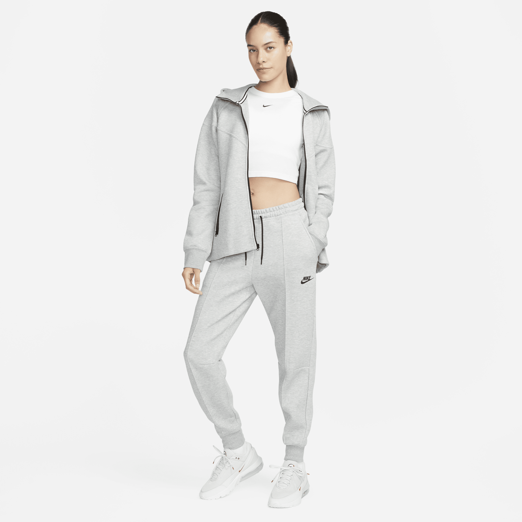 Nike tech fleece skinny joggers in grey clearance