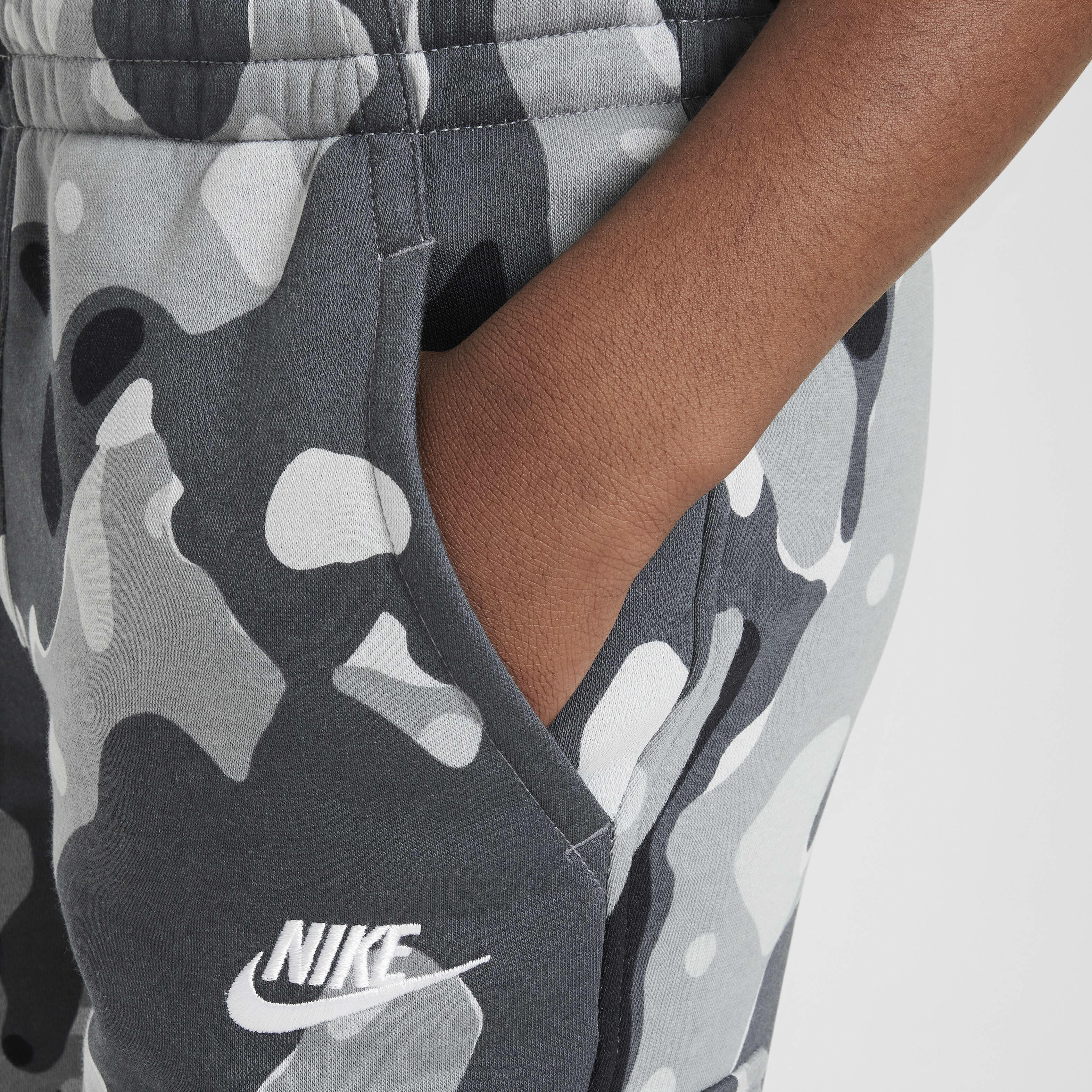Buy Nike Sportswear Club Fleece Older Kids Camo Cargo Trousers Nike UAE Official