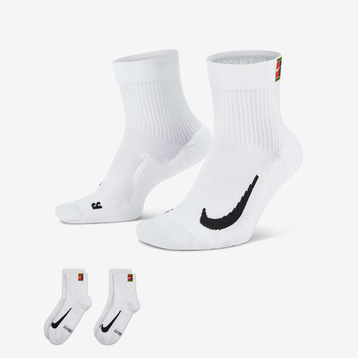 Socks-Nike, NikeCourt Multiplier Max, Tennis Ankle Socks (2 Pairs)