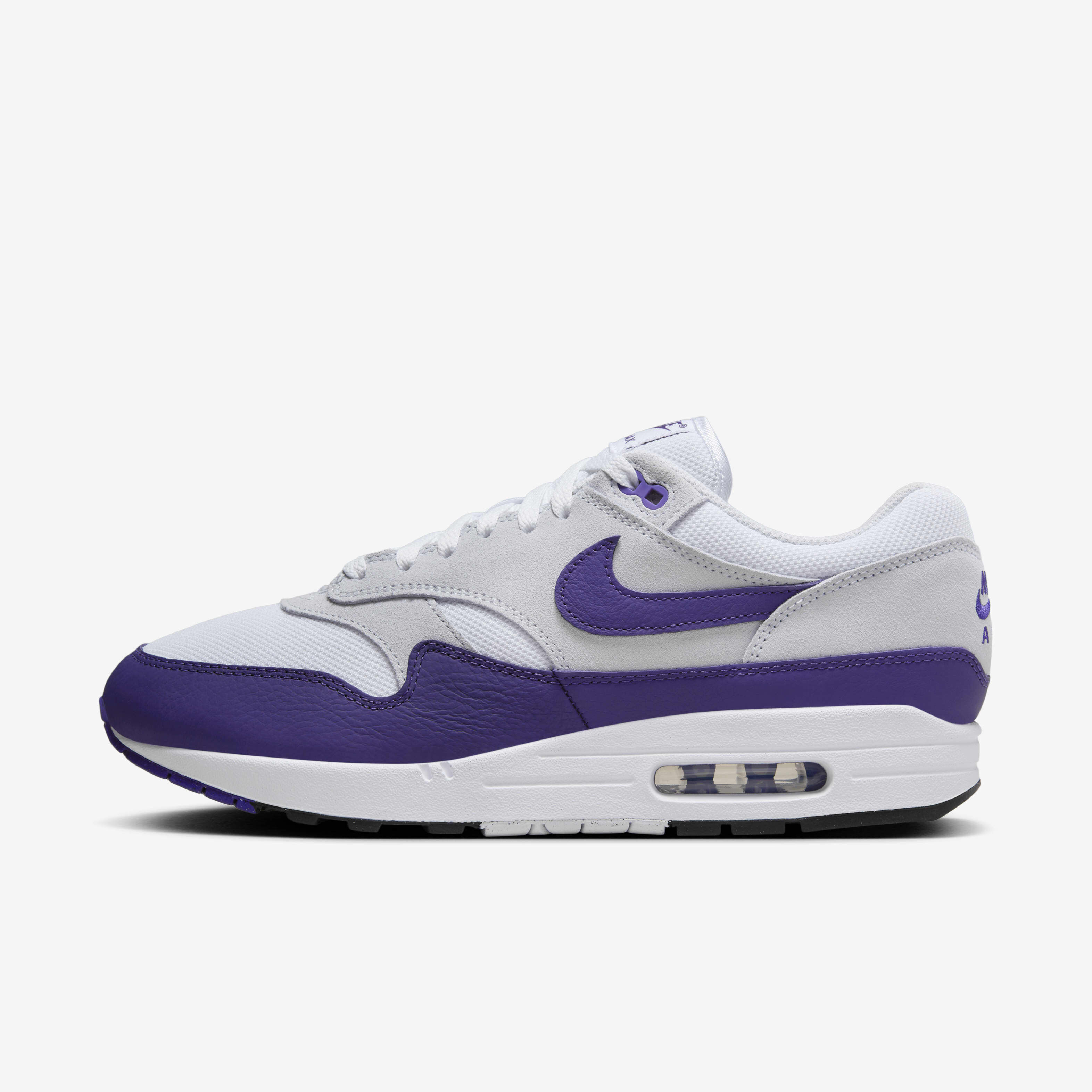 Nike air max 1 black grey purple sale