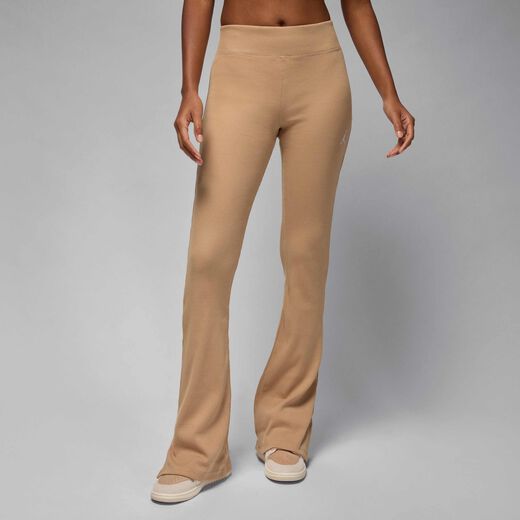 Trousers & Tights-JRDN, Jordan Brooklyn Essentials, Women's Mid-Rise Flared Leggings