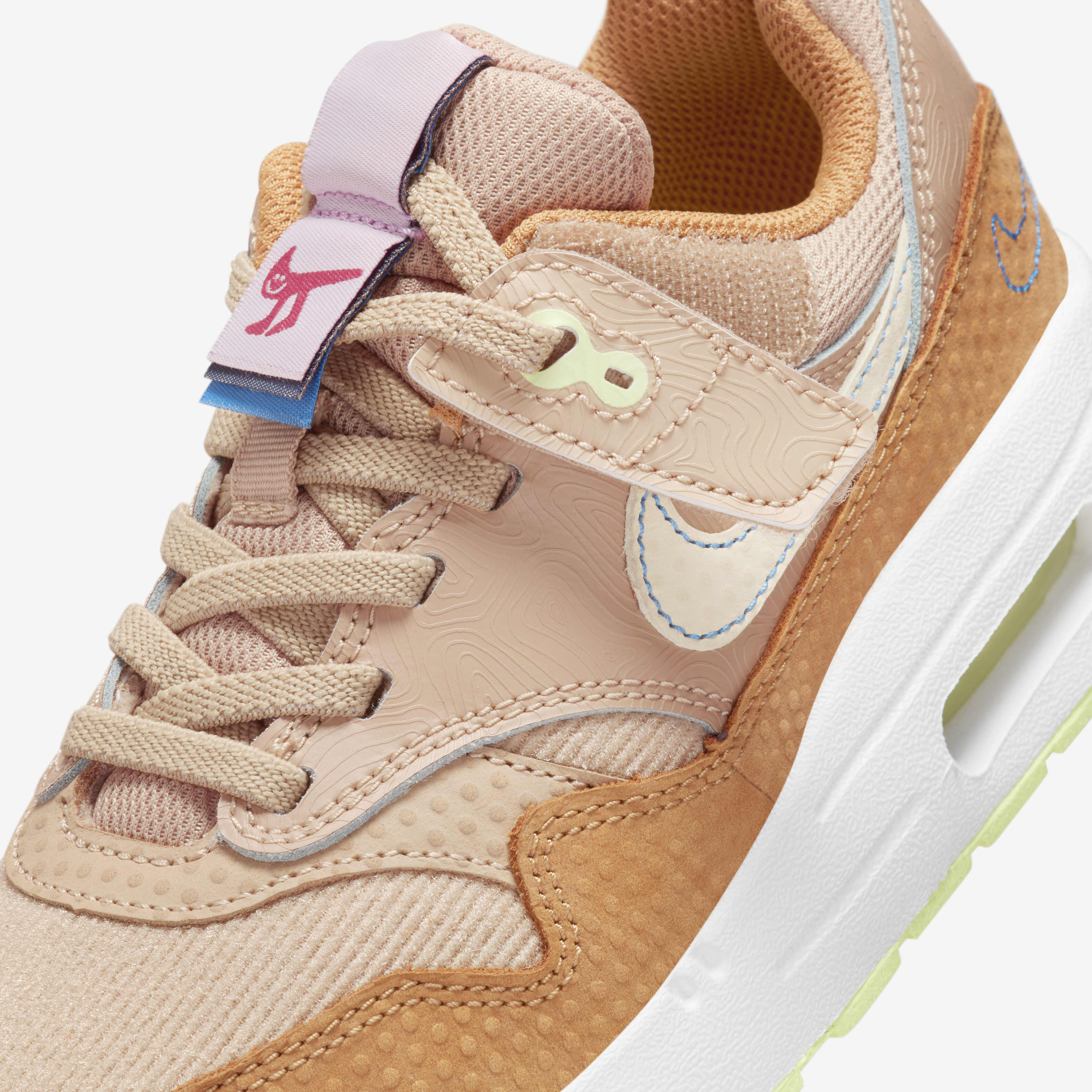 Buy Nike Air Max 1 SE EasyOn Younger Kids' Shoes - Hemp/Flax/Coconut ...