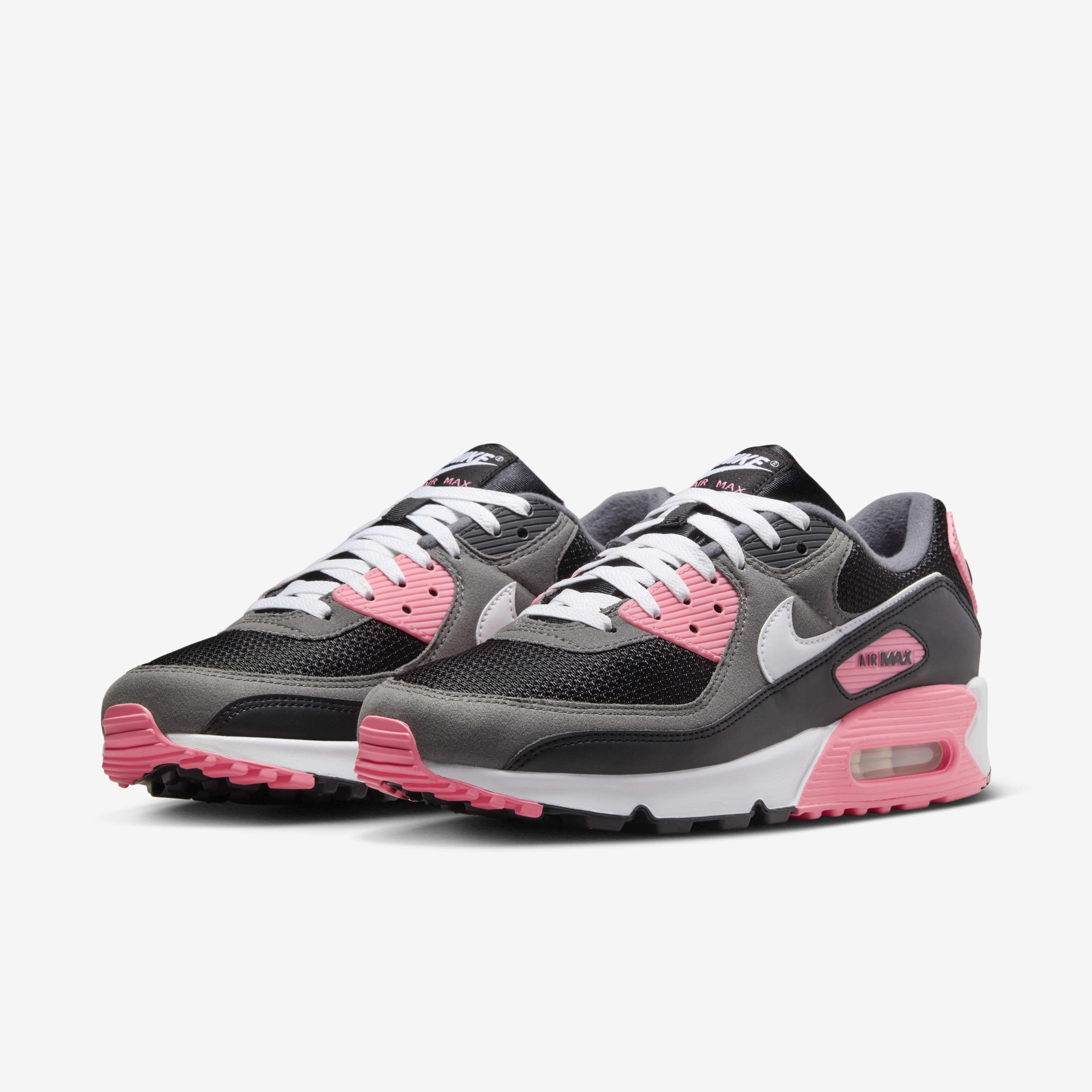 Buy Nike Air Max 90 Men s Shoes Black Iron Grey Sunset Pulse White Nike UAE Official