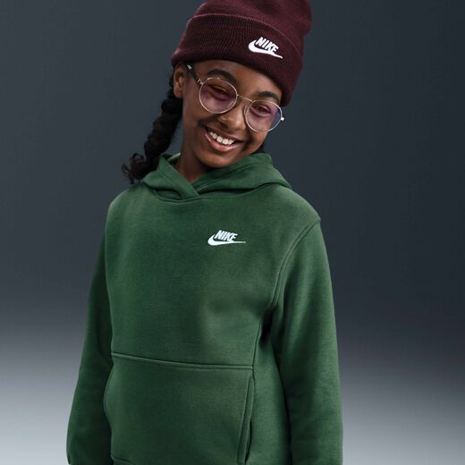 Hoodies & Sweatshirts-Nike, Nike Sportswear Club Fleece, Older Kids' Pullover Hoodie