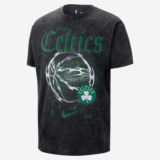 Basketball Tops & T-Shirts-Nike, Boston Celtics Courtside, Men's Nike NBA Max90 T-Shirt