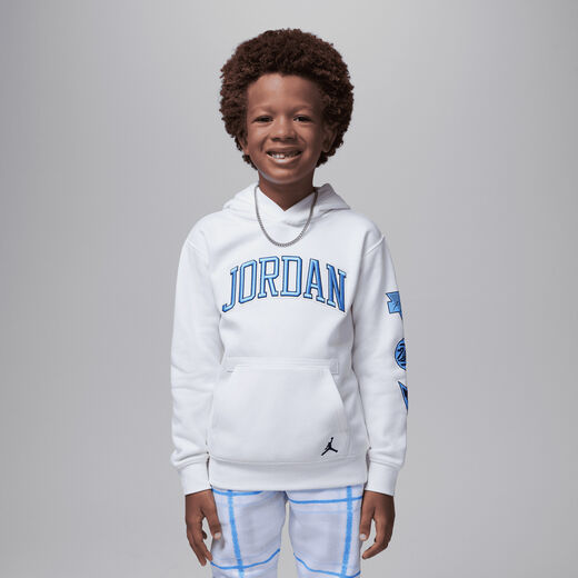 Jordan Cream & Blue-JRDN, Jordan "See Me Shine", Little Kids' Pullover Hoodie