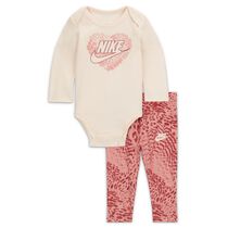 Nike Animal Print Bodysuit and Leggings Set