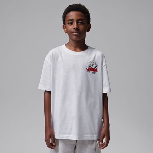New In Kids' Short Sleeves Shirts-JRDN, Jordan, Big Kids' Retro AJ4 Bread T-Shirt
