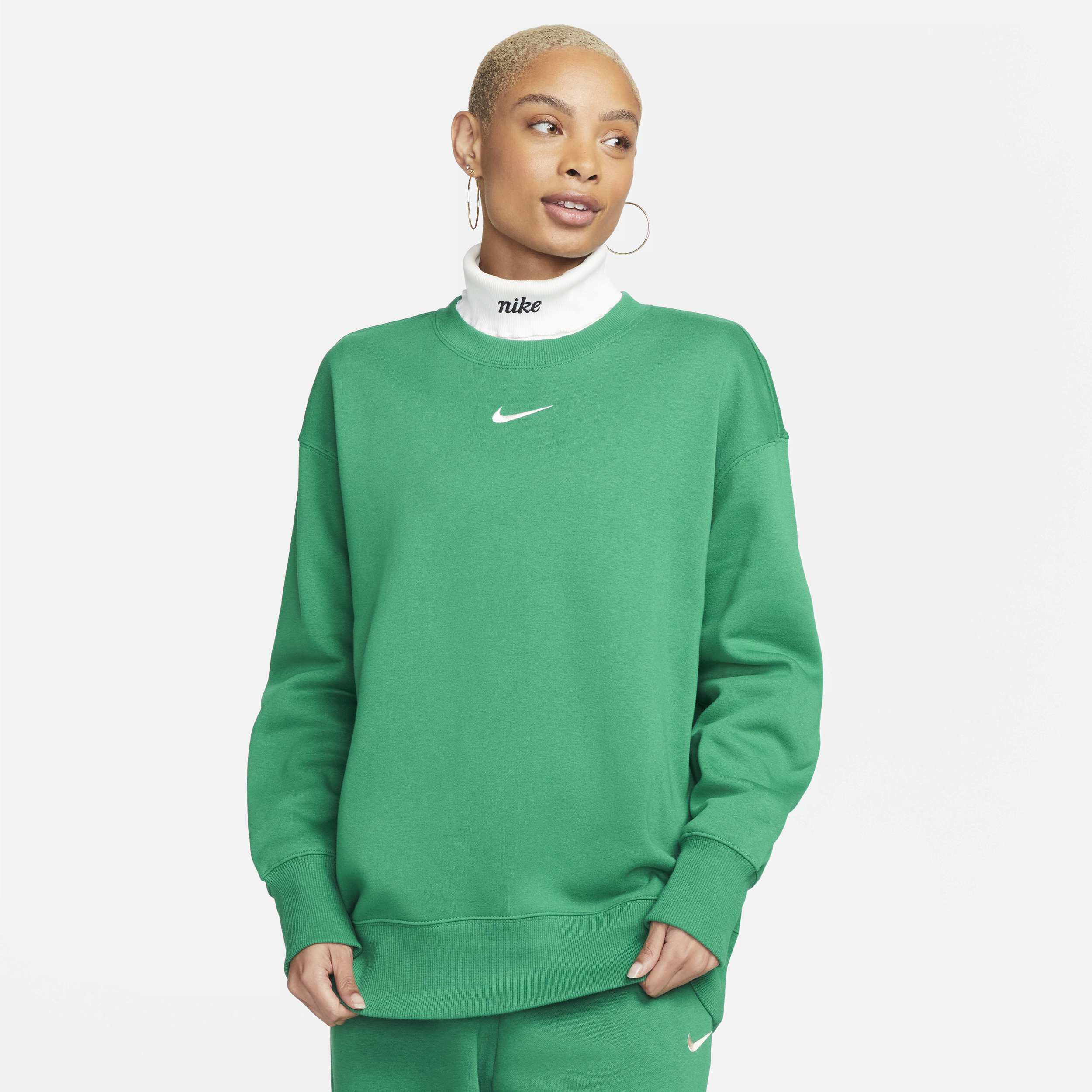 Nike cowl neck sweatshirt shop