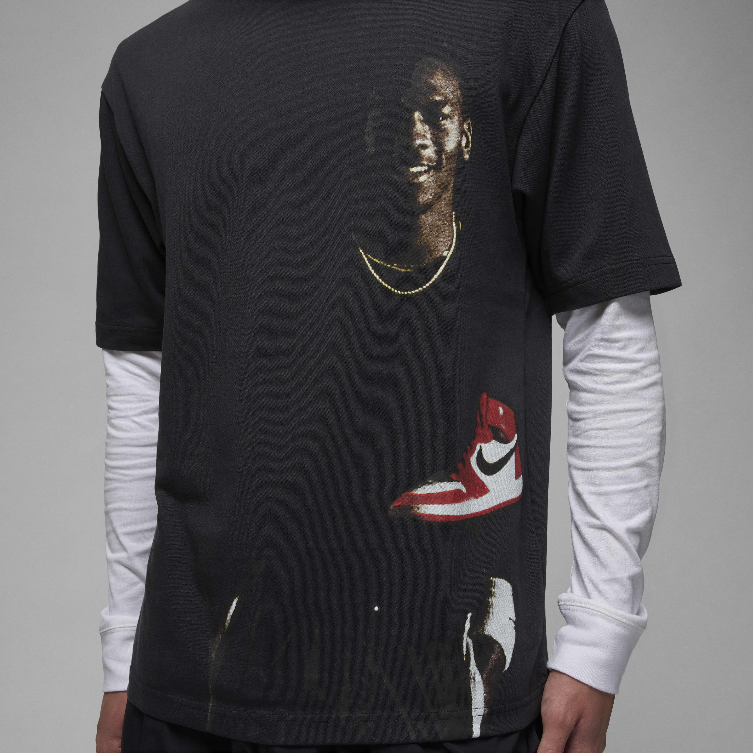 Tシャツ・カットソー Nike Jordan Men's Crew Neck T-Shirt HQ2666-045 JORDAN Crew-Neck T-Shirt HQ2666 045 - Shiekh