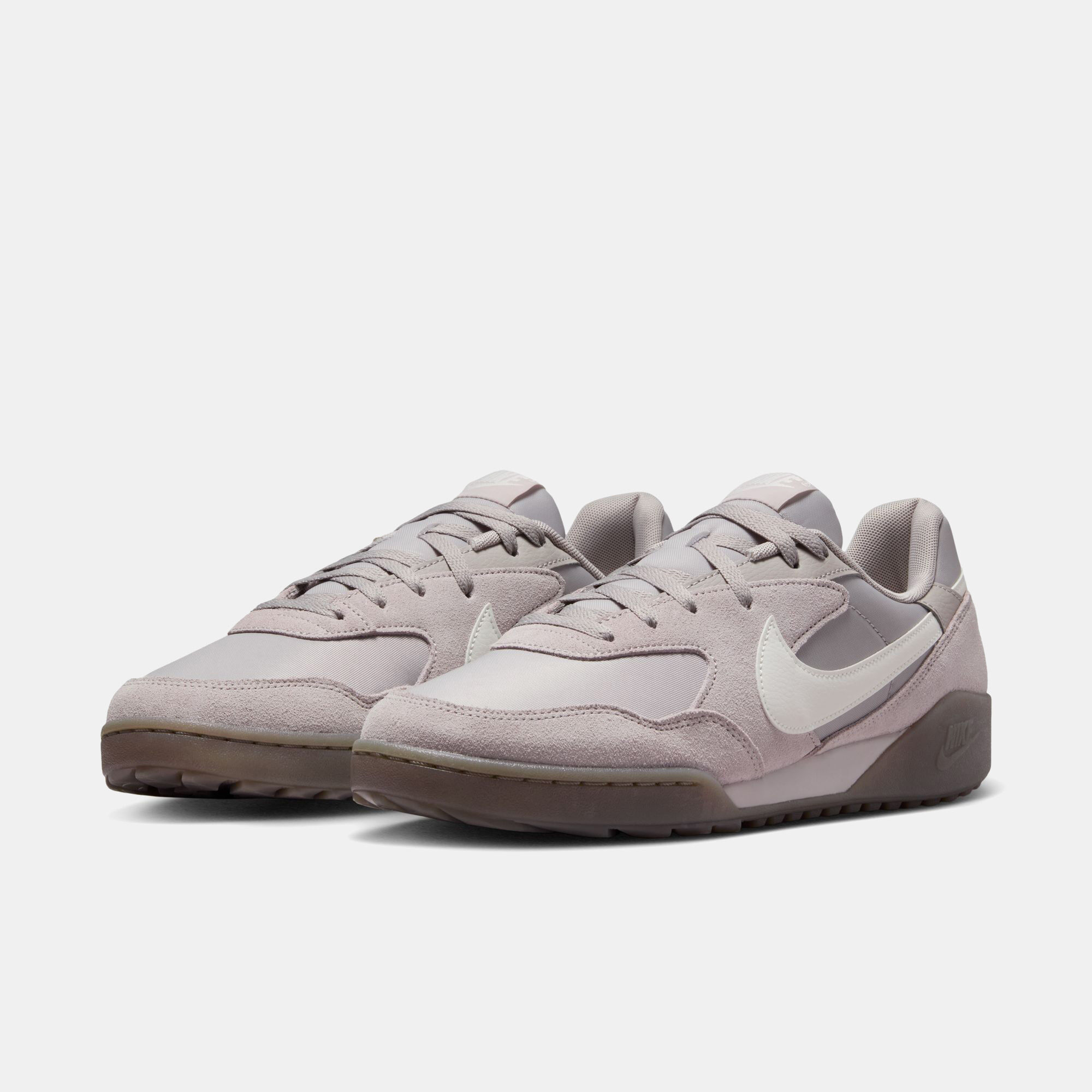 grey suede nike shoes