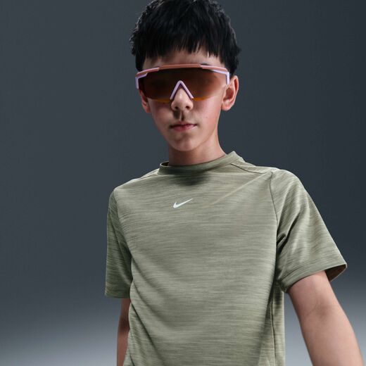 قمصان بأكمام قصيرة للأطفال-نايكي, نايكي مالتي, تيشيرت دراي-فت بأكمام قصيرة للأطفال الكبار (للأولاد)