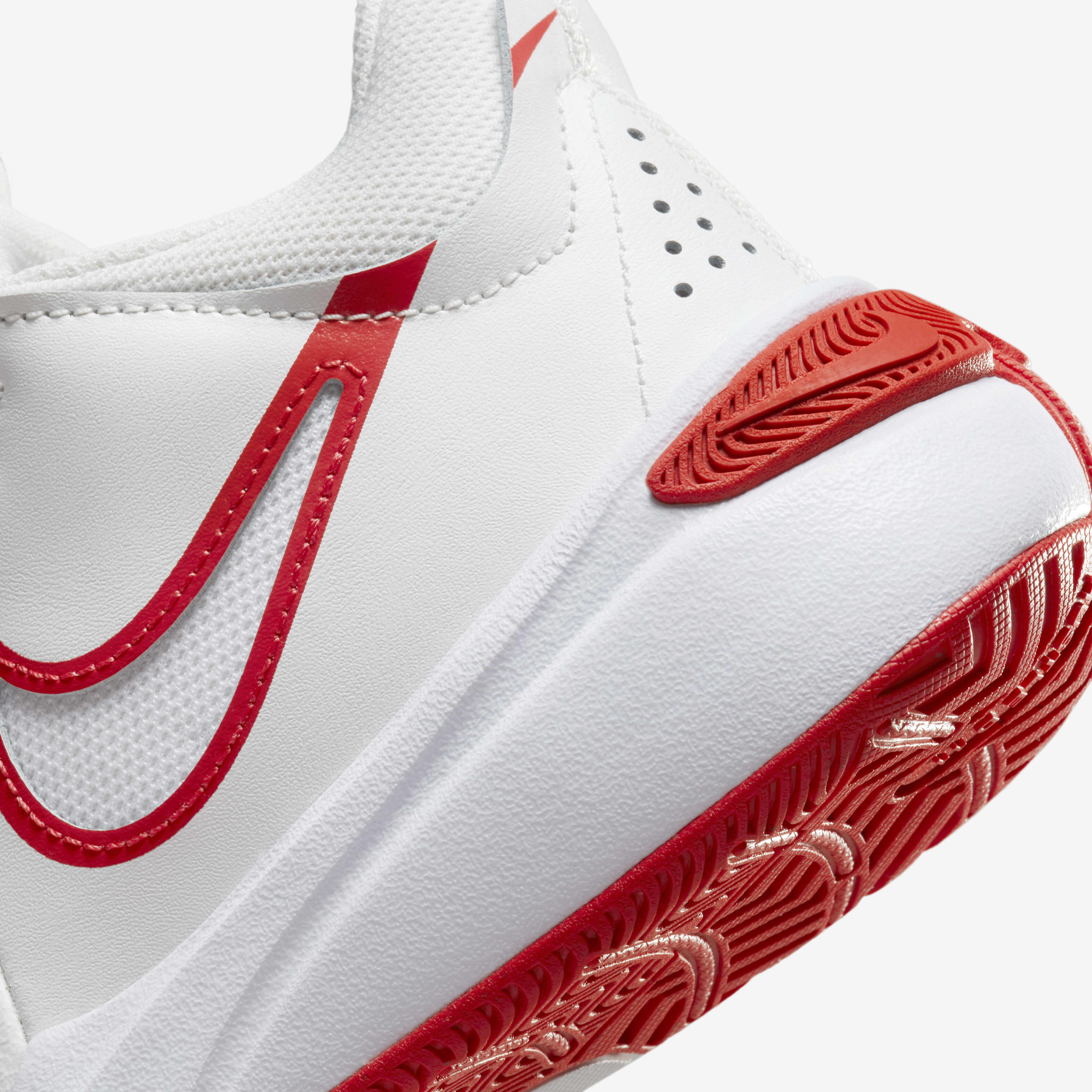 Nike white and red basketball shoes sales