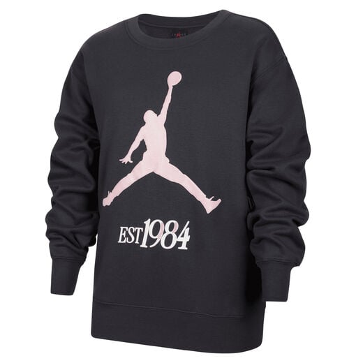 Jordan Sweatshirts-Nike, Jordan Jumpman Club, Big Kids' Pleated Fleece Crew Jordan Sweatshirts-Nike, Jordan Jumpman Club, Big Kids' Pleated Fleece Crew