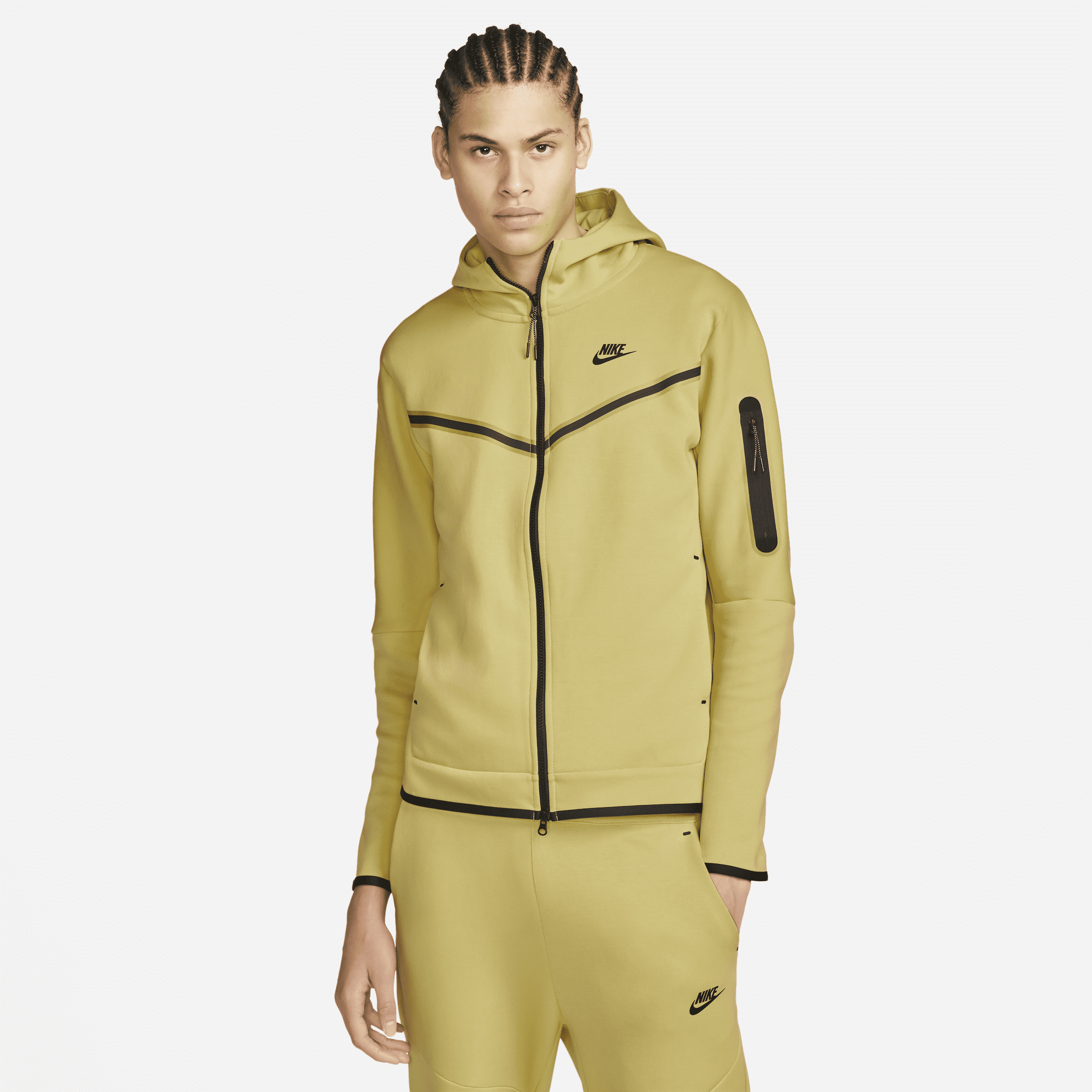 Yellow nike best sale tech fleece
