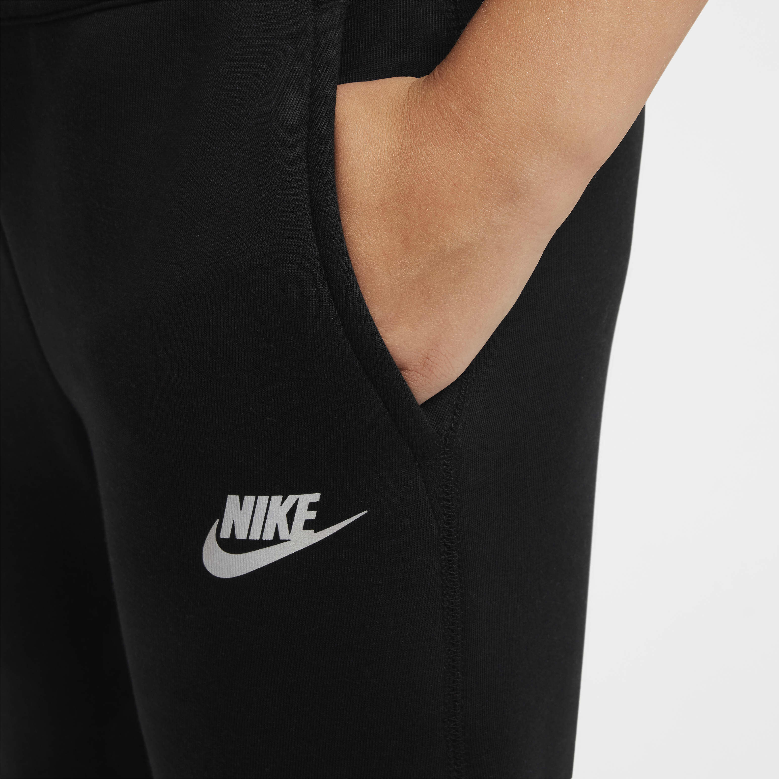 Nike swoosh utility pocket joggers in black on sale