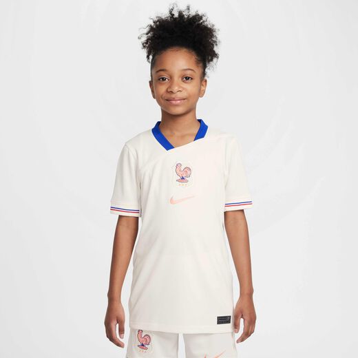 France-Nike, FFF 2025 Stadium Away (Women's Team), Big Kids' Nike Dri-FIT Soccer Replica Jersey