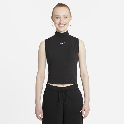 T-Shirts & Tops-Nike, Nike Sportswear Collection Essentials, Women's Sleeveless Mock Top