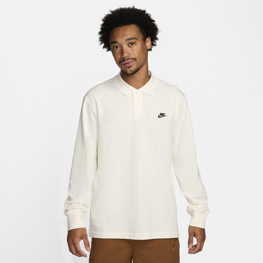 T-Shirts & Tops-Nike, Nike Club, Men's Long-Sleeve Knit Polo